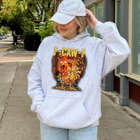 Holiday Chicken Hoodie Pullover, Chicken Christmas Hoodie, Festive Chicken Lover Hoodie, Humorous Farm Animal Xmas Sweatshirt, Farmer Present