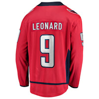 Washington Capitals Ryan Leonard Red Home Breakaway Jersey