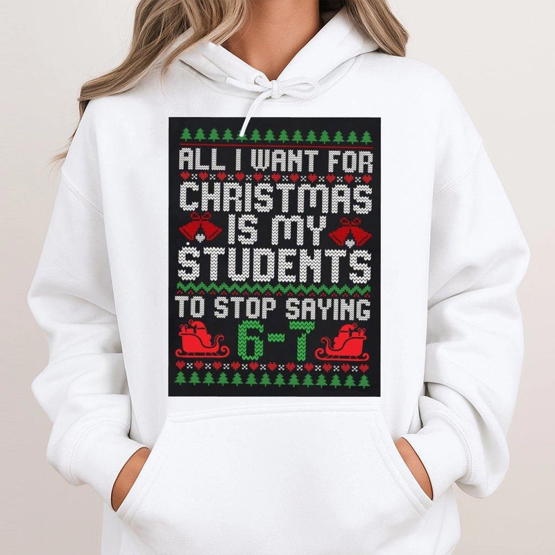 Adorable Math Teacher Sweatshirt, Humorous Math Teacher Christmas Hoodie, School Educator Holiday Pullover, Winter Math Teacher Hooded Sweatshirt