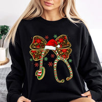 Coquette Bow Stethoscope Crewneck, Christmas Nurse Sweatshirt, Adorable RN Nursing Holiday Sweater, Medical Hospital Staff Xmas Present