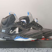 High Top Sneakers, Blue Colorway, Lace Up Design, Casual Gift for Sneaker Fans