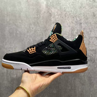 Mid Top Sneakers, Black Yellow Colorway, Lace Up Design, Casual Gift for Sneaker Fans