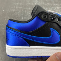 Low Top Sneakers, Black Blue Colorway, Lace Up Design, Casual Gift for Sneaker Fans