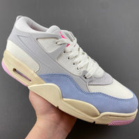 Low Top Sneakers, Purple Pink Gray Colorway, Lace Up Design, Casual Gift for Sneaker Fans