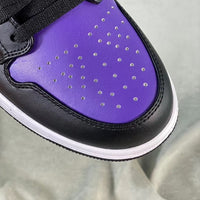 Low Top Sneakers, Black Yellow Purple Colorway, Lace Up Design, Casual Gift for Sneaker Fans