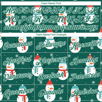 Personalized Holiday Pullover Sweatshirt, Custom Snowman Christmas Hoodie, Custom Team Name Number Fleece Hoodie, Game Day Fan Present