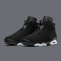 Retro Sneakers, Black Silver Colorway, Casual Gift for Sneaker Fans