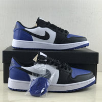 Low Top Golf Shoes, Blue Black White Colorway, Lace Up Design, Casual Gift for Shoe Lovers