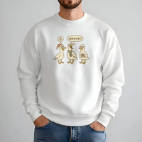 6 7 Math Teacher Pun Crewneck, Humorous Goose Christmas Sweatshirt, Goose Math Educator Sweater, Holiday Teacher Appreciation Present Sweatshirt