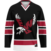 Eastern Washington Eagles Hockey Jersey - Black
