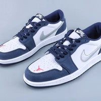 Low Top Sneakers, Blue Colorway, Lace Up Design, Casual Gift for Sneaker Fans