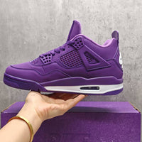 Mid Top Sneakers, Purple Colorway, Lace Up Design, Casual Gift for Sneaker Fans