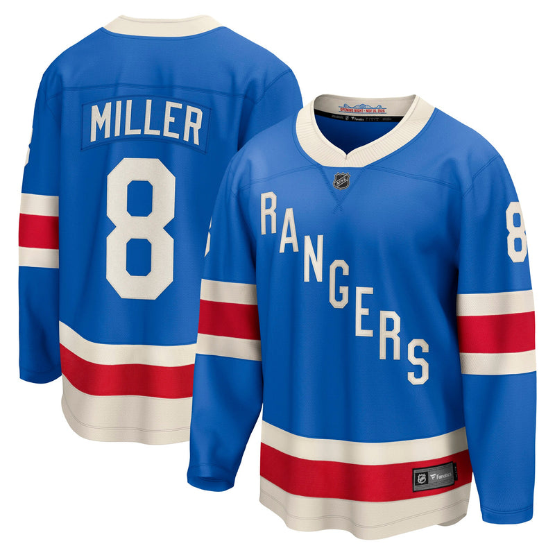 New York Rangers J.T. Miller Blue Centennial Breakaway Jersey