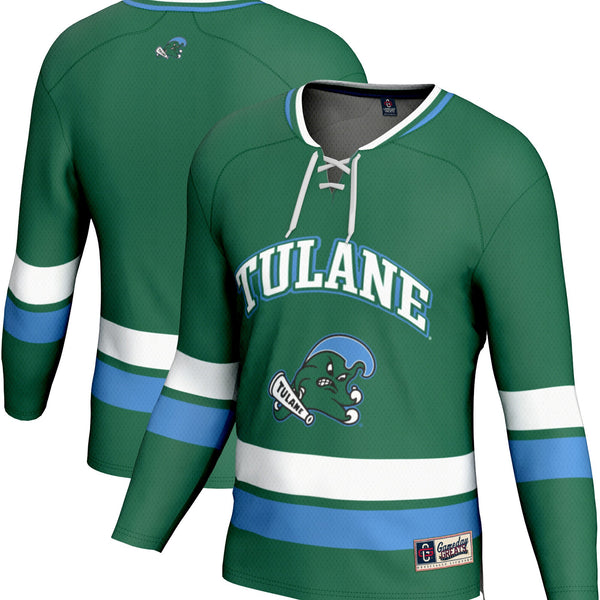 Tulane Green Wave Spirit Hockey Jersey - Green