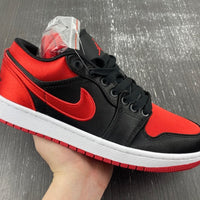 Low Top Sneakers, Black Red Colorway, Lace Up Design, Casual Gift for Sneaker Fans