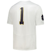 Notre Dame Fighting Irish #1 Replica Football Jersey - White