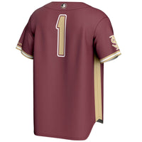 #1 Florida State Seminoles Lightweight Baseball Jersey - Garnet