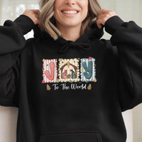 Nativity Scene Christmas Graphic Hoodie, Joy to the World Hoodie, Christian Religious Faith Sweatshirt, Holy Night Holiday Pullover Hoodie