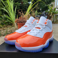 Sneakers, White Red Orange Colorway, Lace Up Design, Casual Gift for Sneaker Fans