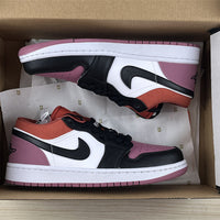 Low Top Sneakers, Burgundy Black White Colorway, Lace Up Design, Casual Gift for Sneaker Fans