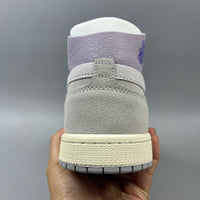 High Top Sneakers, Purple Gray Colorway, Lace Up Design, Casual Gift for Sneaker Fans