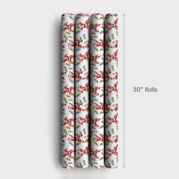 Black Belt Martial Arts Gift Wrap, Karate Santa Wrapping Paper, Humorous Santa Claus Christmas Wrapping Paper, Karate Holiday Present Gift Wrap