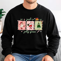 Adorable Festive Goose Sweater, Jolly Goose Christmas Sweatshirt, Humorous Goose Holiday Crewneck, Retro Animal Christmas Sweatshirt, Xmas Present
