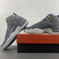 High Top Sneakers, Gray Gold Colorway, Lace Up Design, Casual Gift for Sneaker Fans