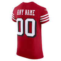 San Francisco 49ers Scarlet Alternate Elite Custom Jersey