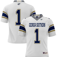 #1 Georgia Southern Eagles Endzone Football Jersey - White