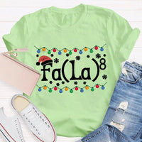 Christmas Lights Snowflakes Shirt, Math Teacher Christmas T-Shirt, Humorous Math Teacher Holiday Tee, Math Educator Xmas Graphic Tee Shirt