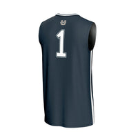 #1 Utah State Aggies Lightweight Basketball Fashion Jersey - Navy
