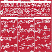Red White Holiday Polo, Custom Christmas Snowflake Golf Polo Shirt, Personalized Christmas Polo Shirt, Golfer Holiday Present