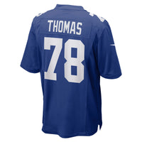 New York Giants Andrew Thomas Royal Player Game Jersey