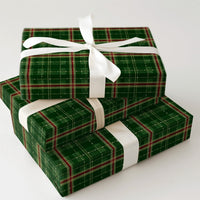Tartan Plaid Gift Wrap, Christmas Plaid Wrapping Paper, Holiday Plaid Wrapping Paper, Winter Christmas Wrapping Paper, Festive Present Wrap