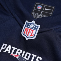New England Patriots Elijah Ponder Navy Team Game Jersey