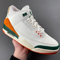Low Top Sneakers, White Green Orange Colorway, Lace Up Design, Casual Gift for Sneaker Fans