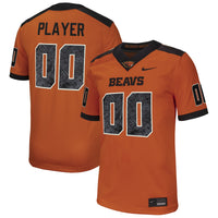 Oregon State Beavers Pick-A-Player NIL Football Game Jersey - Orange