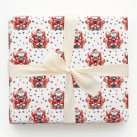 Diverse Santa Christmas Gift Wrap, Handheld Gamer Santa Wrapping Paper, Modern Holiday Wrapping Paper, Gamer Present Paper Roll