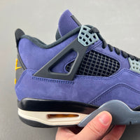 Retro Mid Top Sneakers, Purple Colorway, Lace Up Design, Casual Gift for Sneaker Fans