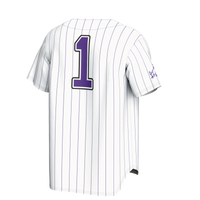 TCU Horned Frogs Lightweight Collegiate Baseball Fashion Jersey - White