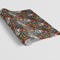 Black Santa Gift Wrap, African American Santa Wrapping Paper, Comfy Christmas Paper, Holiday Present Wrapping Paper, Festive Xmas Gift Wrap