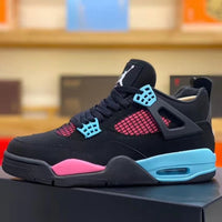 Sneakers, Blue Black Pink Colorway, Lace Up Design, Casual Gift for Sneaker Fans