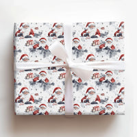 Whimsical Christmas Gift Wrap, Santa Playing Cards Wrapping Paper, Holiday Present Paper, Festive Xmas Wrapping Paper Roll, Winter Gift Wrap