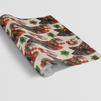 Dog Poinsettia Gift Wrap, Belgian Tervuren Christmas Wrapping Paper, Festive Dog Breed Wrapping Paper, Holiday Pet Gift Wrap for Dog Mom