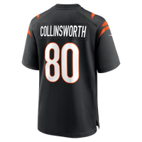 Cincinnati Bengals Cris Collinsworth Black Team Retired Player Game Jersey