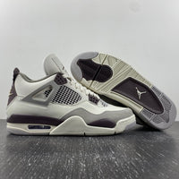 Sneakers, Burgundy White Gray Colorway, Leather Footwear, Lace Up Design, Casual Gift for Sneaker Fans