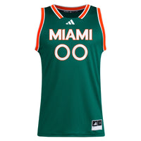 Miami Hurricanes NIL Pick-A-Player Basketball Jersey - Green
