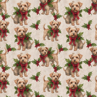 Dandie Dinmont Christmas Gift Wrap, Dandie Dinmont Terrier Wrapping Paper, Terrier Dog Wrapping Paper
