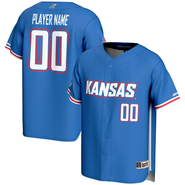 Kansas Jayhawks NIL Pick-A-Player Lightweight Baseball Jersey - Royal